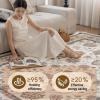Infrared Radiant Heated Floor Mat, Waterproof, 4 Temperature Settings, 12-Hour Timer, Graphene Electric Heating Carpet (D, 160 x 230 cm / 63 x 90.5 in) view 2