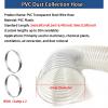 Heavy-Duty PVC Dust Collection Hose, Puncture-Resistant, 2 m (6.6 ft), 50 mm (2 in) view 2