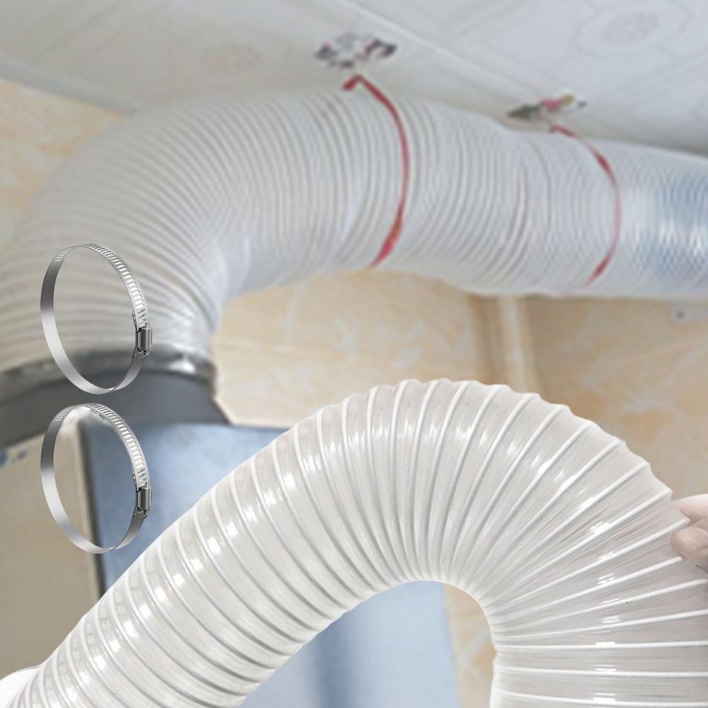 PVC Dust Collection Hose, Puncture-Resistant, 10 m (32.8 ft), 140 mm (5.5 in)