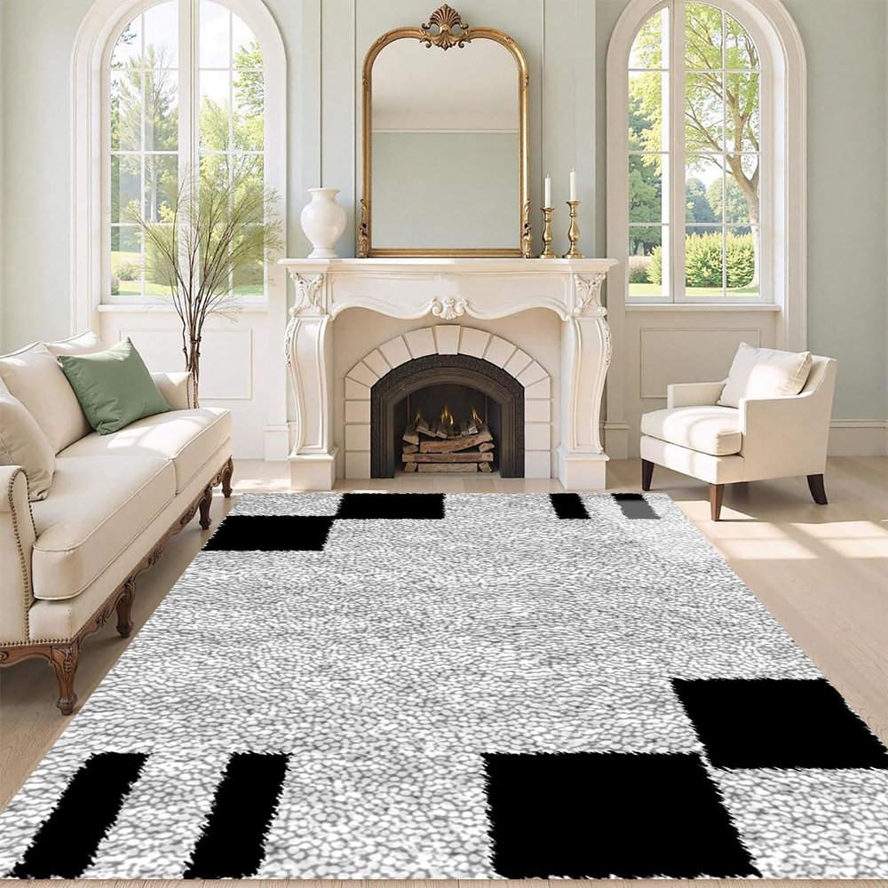 QUIYAEZY DIY Latch Hook Rug Kit, Pre-Printed Canvas, 110 x 140 cm