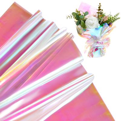 Iridescent Cellophane Gift Wrap, 40 Sheets, Modern