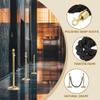 LQSYBHD Stanchion Rope, 3.3 ft, Black view 4