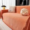 Chenille Sofa Throw with Tassels, Reversible Sofa Cover, Pet-Friendly, Style-c6, 180 x 230 cm view 1