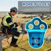 Rope Pulleys, 30 kN Heavy-Duty Ascender System | Rope Rescue Equipment | For Slackline Rigging, Tree Rescue, Backyard Rappelling view 2