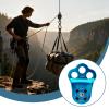Rope Pulleys, 30 kN Heavy-Duty Ascender System | Rope Rescue Equipment | For Slackline Rigging, Tree Rescue, Backyard Rappelling view 3