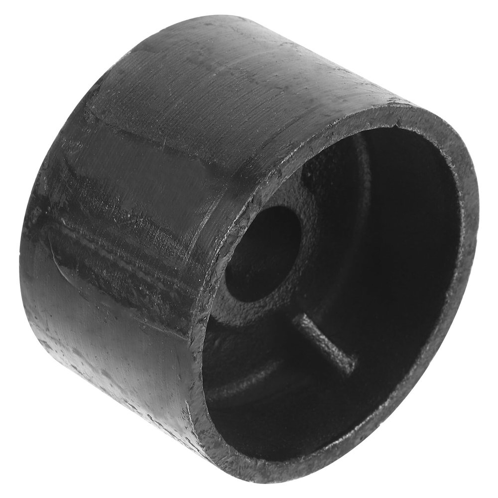 Baluue Steel Jack Caster Wheel for Dual-Pump Jacks, Black, with Horizontal Mount