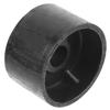 Baluue Steel Jack Caster Wheel for Dual-Pump Jacks, Black, with Horizontal Mount view 1