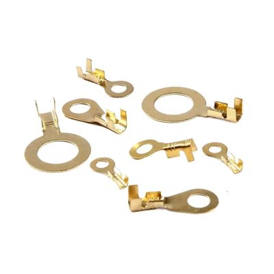 Insulated Ring Wire Terminals, 100-Piece Copper Crimp Terminals, M3/M4/M5/M6/M8/M10 (M10)