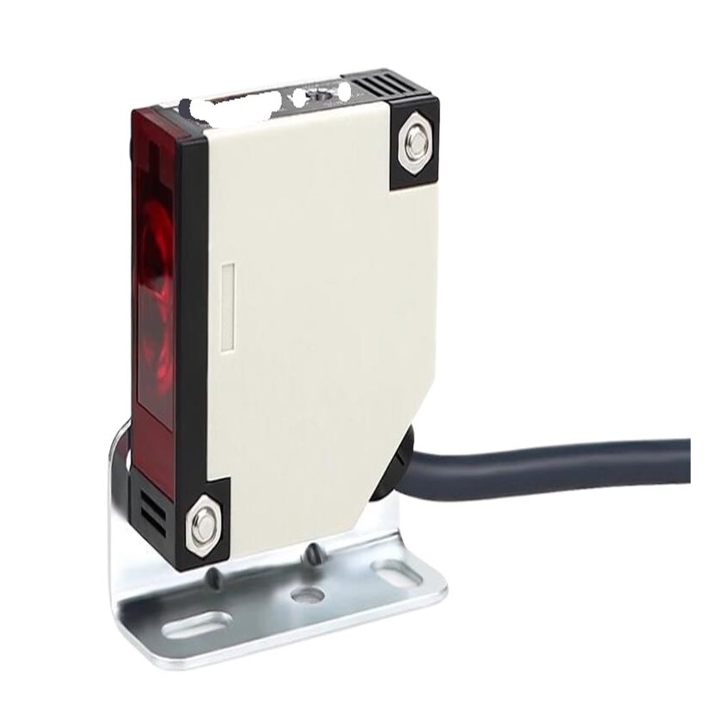 E3JK-R4M1/E3JK-R4M2/E3JK-DS30M1 Retroreflective Photoelectric Sensor, 1.5 m Cable, 4 m Detection Distance (E3JK-R4M1, DC 12–24 V)