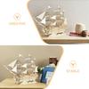 minkissy Wooden Ship Model, 1 Set, for Adults, Model-Building Kit for Décor view 3