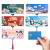 YPBEW 10-Slot Christmas Card and Money Holder, Foldable Recycled Paper Wallet view 4