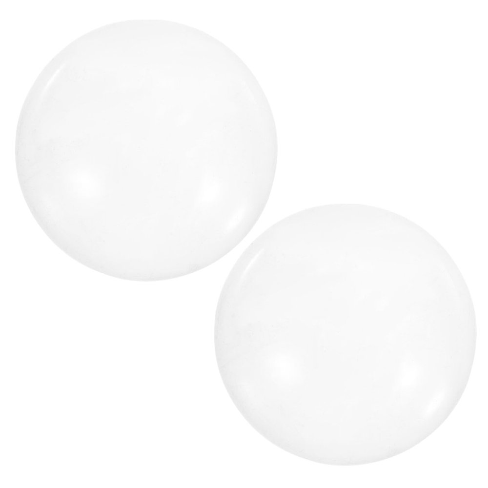 Crystal Half-Sphere Paperweights for Painting and Calligraphy, 2 Pieces
