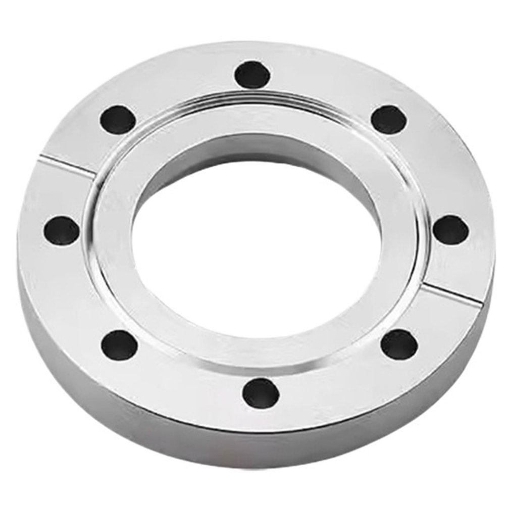 1-Piece CF16/CF25/CF35/CF50/CF63/CF80 Vacuum Internal-Weld Flange, SS304 Stainless Steel Fixed Flange (CF35, 45° Welding)
