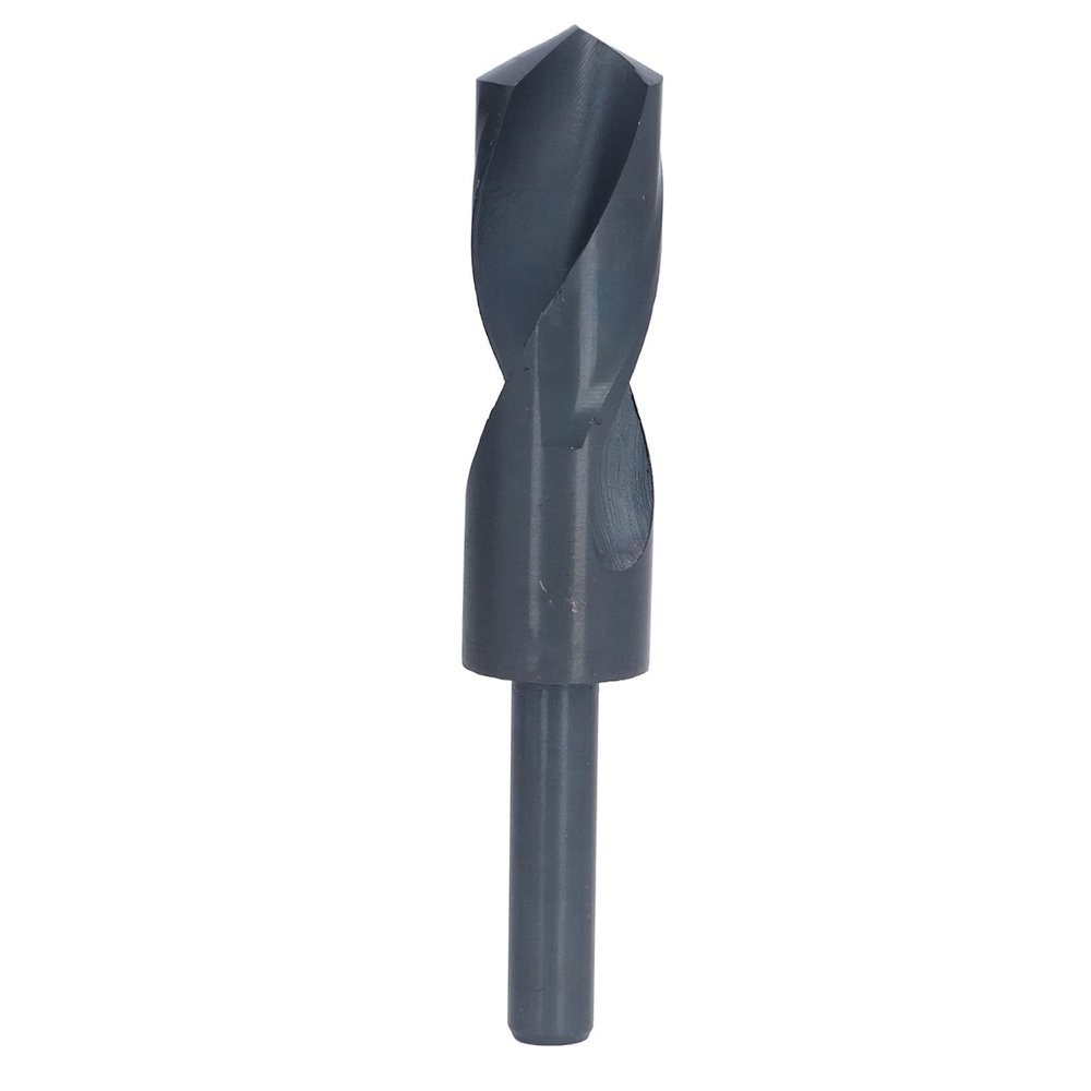 Candeon Reduced-Shank HSS Drill Bit, 1/2-Inch, Black Twist Drill, 118° Cutting Angle, 27.5 mm