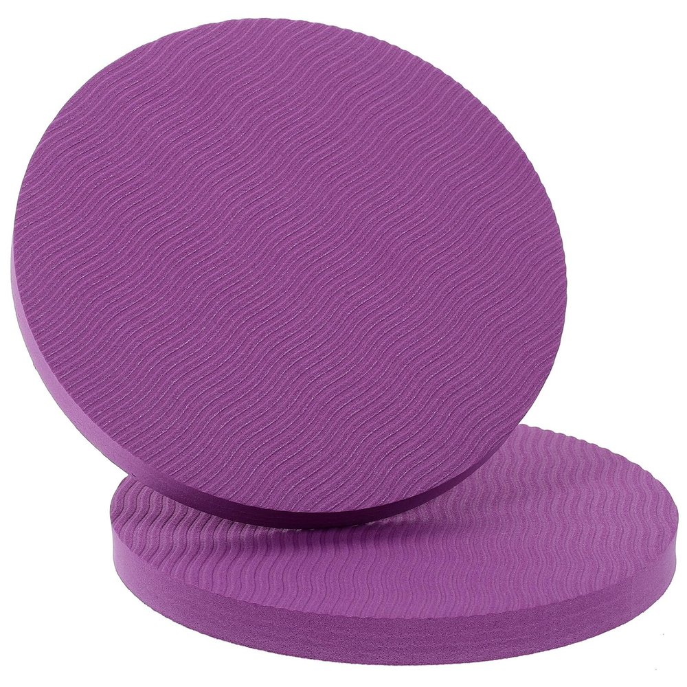 2-Pack Purple Yoga Knee Pads for Gardening