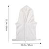 Cabilock Unisex Detachable Hooded Mock Collar, White view 2