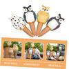 TEHAUX Owl Plant Watering Devices, 4 Pieces, 210 ml, Laterite view 2