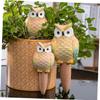 TEHAUX Owl Plant Watering Devices, 4 Pieces, 210 ml, Laterite view 3