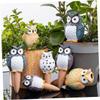 TEHAUX Owl Plant Watering Devices, 4 Pieces, 210 ml, Laterite view 4