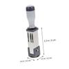 GRIRIW PP and Metal Date Stamp, Small Time Stamp with Ink Holder for Paper Crafts and Daily Office Use view 2
