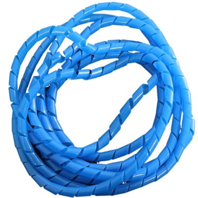 Spiral Wrap Cable Sleeve, 5 m, 4–25 mm, Blue