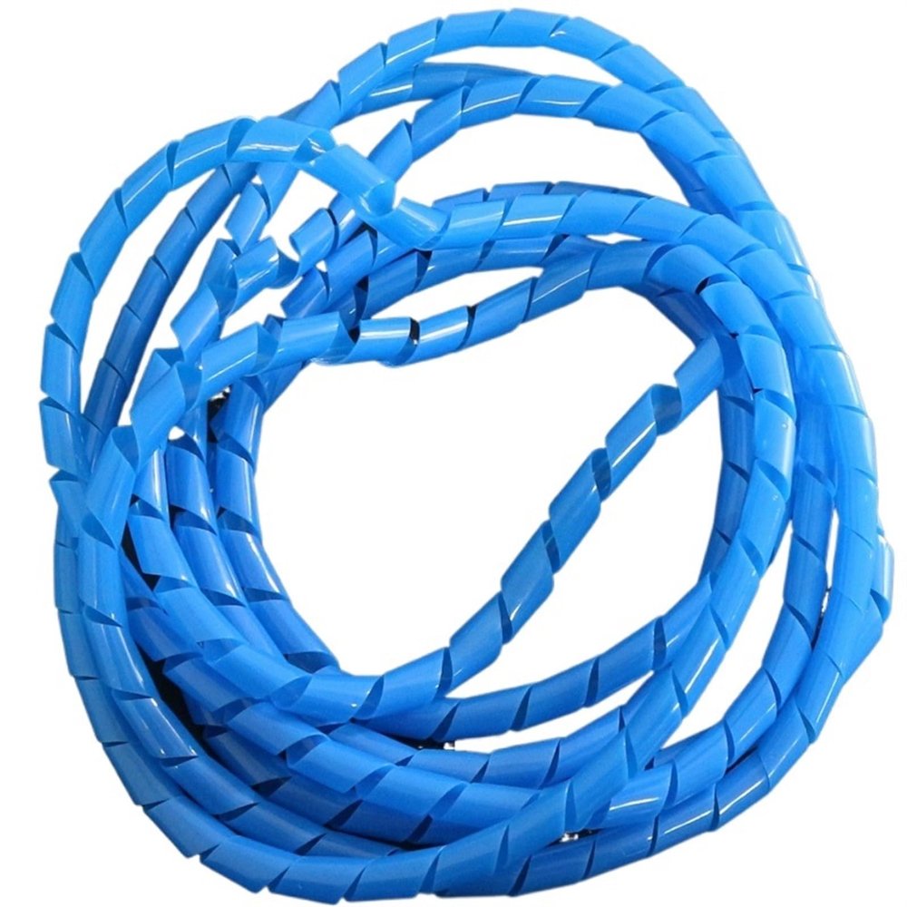 Spiral Wrap Cable Sleeve, 5 m, 4–25 mm, Blue
