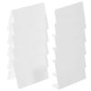 TOGEVAL 10-Pack Acrylic Table Number Holders with Gold Labels view 1