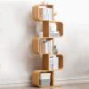Tissting S-Shaped Geometric Modern Bookshelf, Large Decorative Freestanding Shelf, 5-Tier view 4
