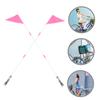 Cabilock 2-Pack Bicycle Safety Flags for Children, Pink view 2