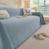 Chenille Sofa Throw with Tassels, Reversible Sofa Cover, Pet-Friendly, Style-d1, 180 × 460 cm view 1