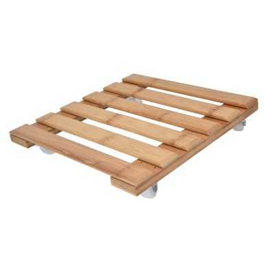 Square Heavy-Duty Plant Stand on Wheels for 25 x 25 cm Pots, S, Corrosion-Resistant Plant Caddy for Indoor and Outdoor Use