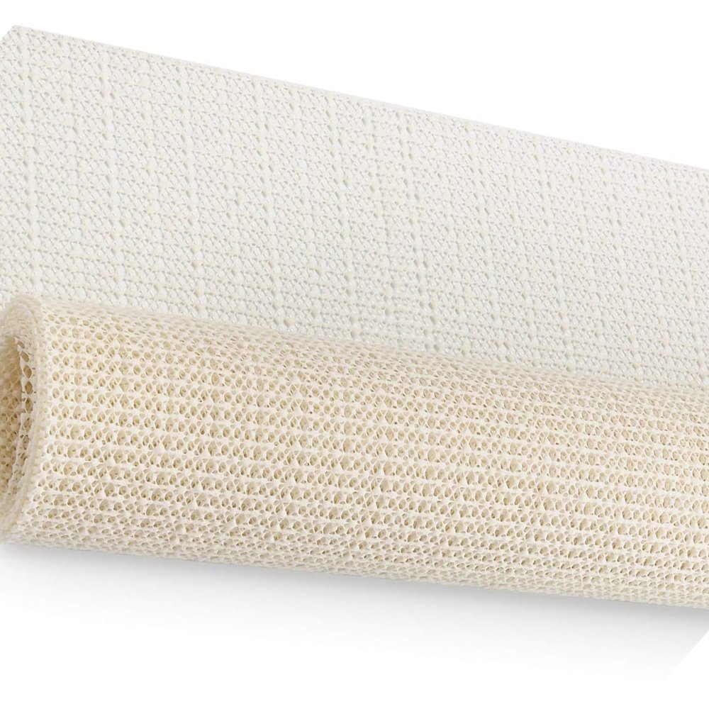 Non-Slip Mat 105 x 255 cm, Cuttable Reusable Rug Underlay, Cream