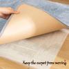 Non-Slip Mat 105 x 255 cm, Cuttable Reusable Rug Underlay, Cream view 3