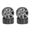 4PCS 1.9" Metal Alloy Beadlock Wheels for Axial, Tamiya, TRX-4, SCX10 III, CC01 and D90 1/10 RC Rock Crawlers (Black) view 1
