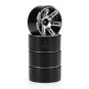 4PCS 1.9" Metal Alloy Beadlock Wheels for Axial, Tamiya, TRX-4, SCX10 III, CC01 and D90 1/10 RC Rock Crawlers (Black) view 2