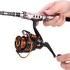 Adfaga Professional Aluminum Alloy Spinning Reel with Reversible Handle, CNC-Machined Spool for Saltwater view 2