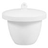 70 mL Ceramic Laboratory Crucible with Lid and Handle view 1