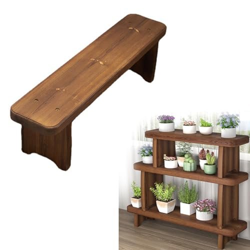 Waterproof Wooden Garden Bench for Outdoor Use, 60/90/120/150 cm Lengths