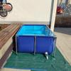 Freestanding Aquarium and Pond for Indoor Use, PVC Liner with Steel Frame and Viewing Window, 150 x 100 x 71 cm view 3