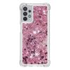 Compatible with Samsung Galaxy A32 5G Case, Pink Glitter Liquid Quicksand TPU Case view 1