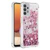 Compatible with Samsung Galaxy A32 5G Case, Pink Glitter Liquid Quicksand TPU Case view 3
