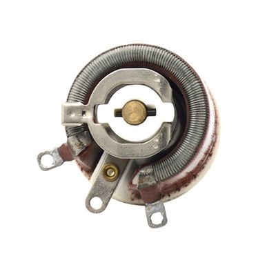 25 W Max R-1K BC1 High-Power Rheostat, Rotary Variable Wirewound Resistor, Disc-Shaped, Adjustable Resistance