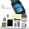 Lixada 2-in-1 7L Bicycle Rear Rack Bag, Water-Resistant and Reflective with Rain Cover view 3