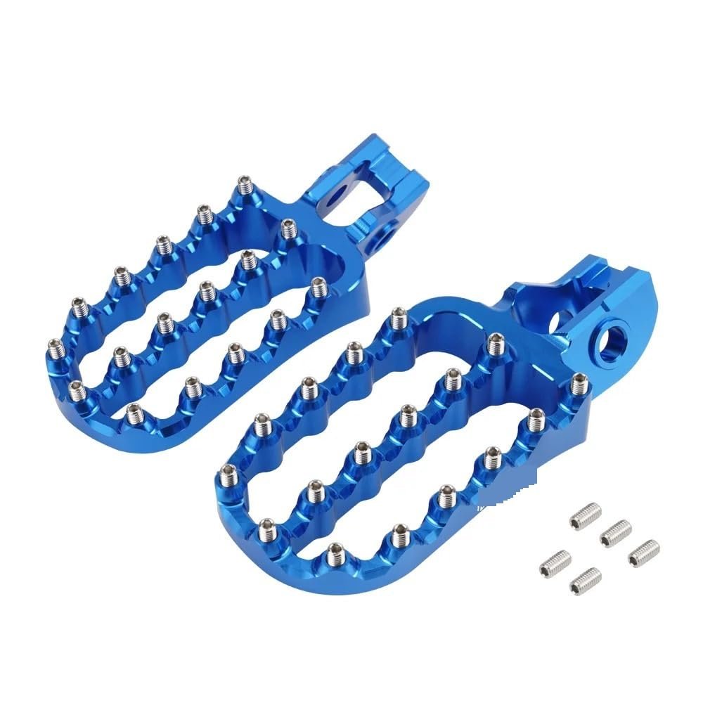 Enlarged Forged Foot Pegs for 2017–2023 EXC/EXC-F and 2017–2022 SX/SX-F/XC/XC-F, Blue
