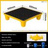 Hrxllb Modular Spill Containment Tray, Stackable Removable Grid Tray with Drain Opening, 66 x 66 x 15 cm view 2