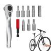 Portable Bicycle Repair Tool Set with Multi-Function Screwdriver view 1