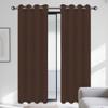 GOUBAN Blackout Curtain with Grommets, 280 x 140 cm, Brown view 1