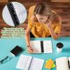 8-Piece Bookmark Ruler Set, A5 & A6 Page Markers, Black and Clear view 3