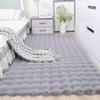 Treer Soft Shaggy Area Rug, Washable Non-Slip Carpet, Light Gray, 50 x 150 cm view 1
