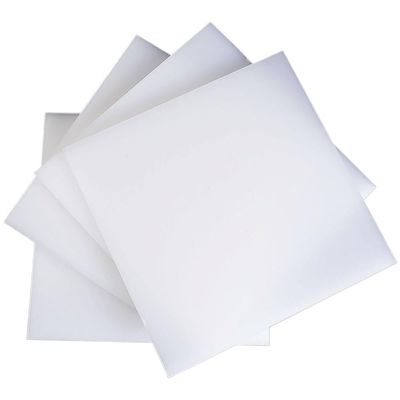 BPABDEITR White PP Plastic Sheet, 250 x 250 mm, Various Thickness Options (1–10 mm), for Craft and DIY Projects (3 mm, 3 Pieces)